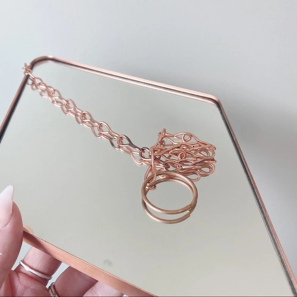 UMBRA Diamond Mirrors in Rose Gold (set of 3)